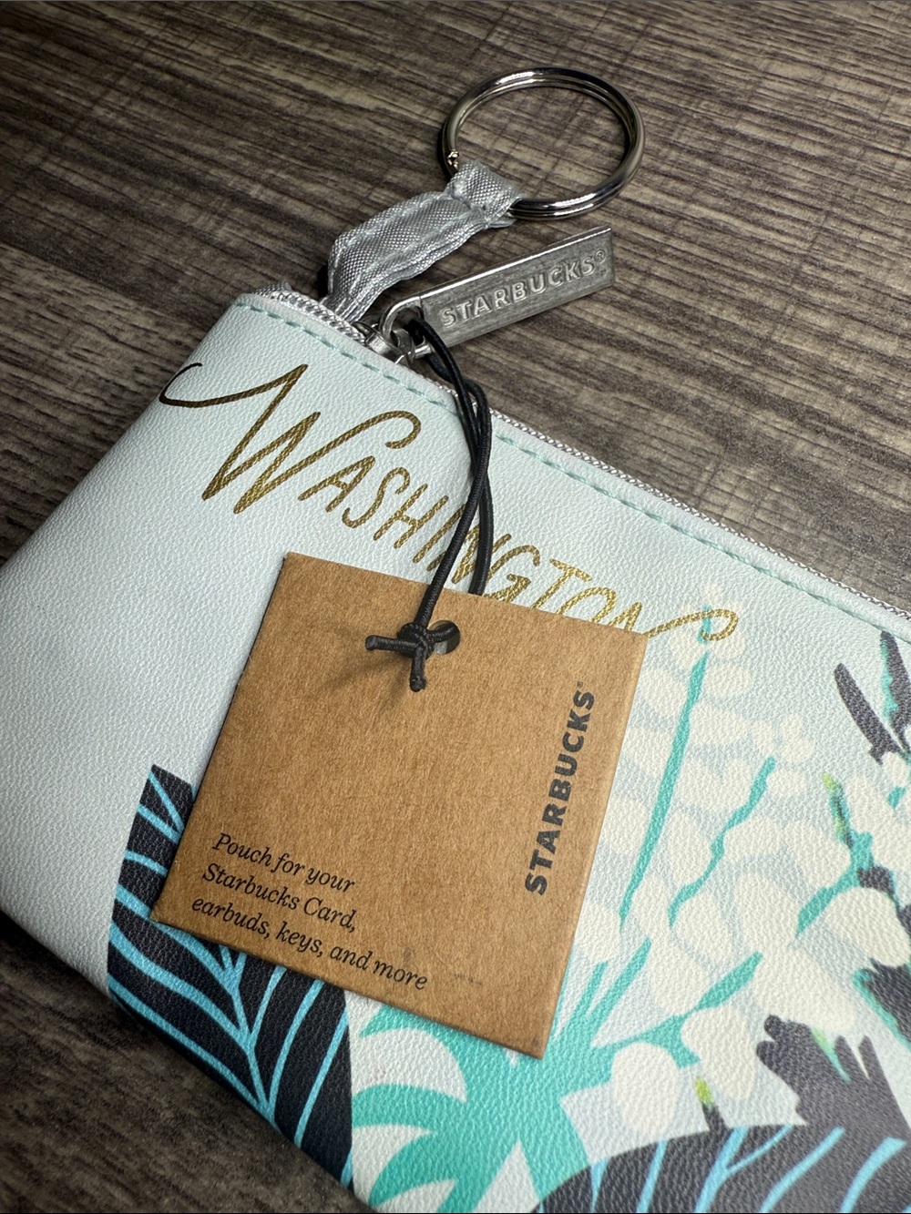 NWT Starbucks Washington Keychain Pouch Card Holder - Picture 2 of 6